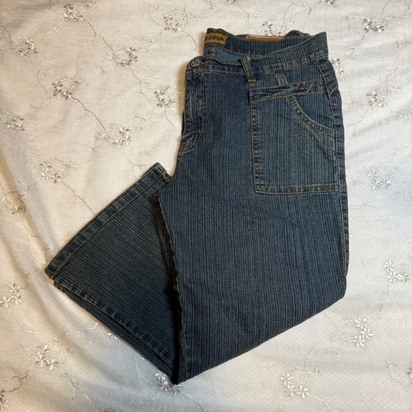 Vintage Pants - Vintage Y2K Bossbon Dark Wash Denim Capri – Size 32